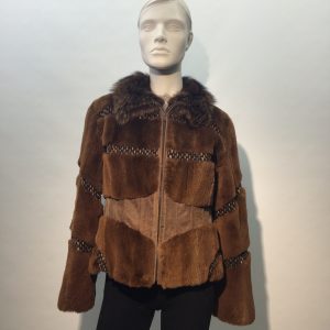 Samuel Fourrures - Manteau de raton laveur rasé - 7033 - Fourrure