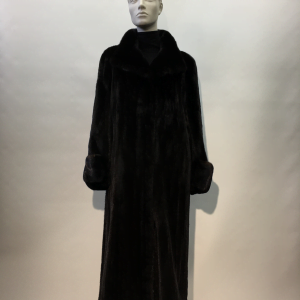 Samuel Fourrures - Manteau de vison femelle long - 7467 - Rat musqué