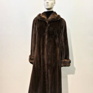 Samuel Fourrures - Manteau de Vison naturel demi-buff ( femelle ) - 7777 - Robe