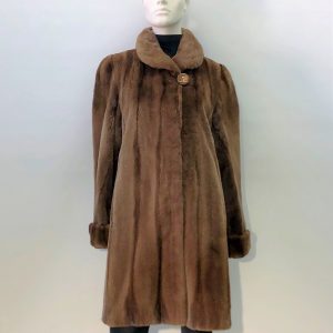 Samuel Fourrures - Manteau 3/4 de vison demi-buff rasé - 8056 - Fourrure