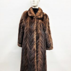 Samuel Fourrures - Manteau de queues de vison demi-buff - 8203 - Fourrure