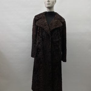 Manteau de Swakara brun avec martelle 7/8 - 8321