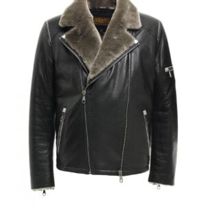 blouson cuir pascal labelle noir