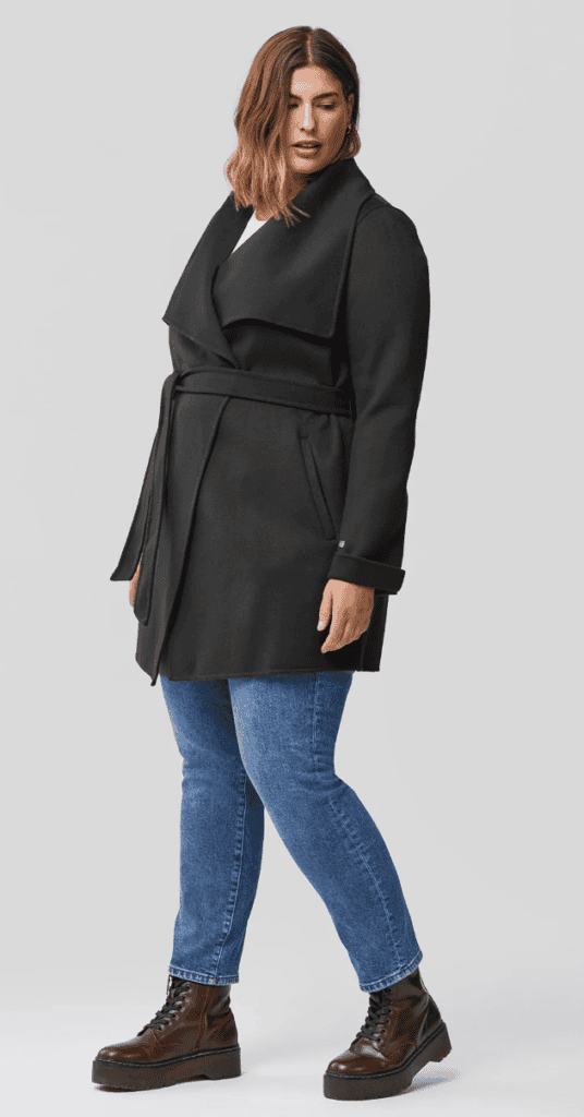 manteau de laine soia and kyo avec ceinture