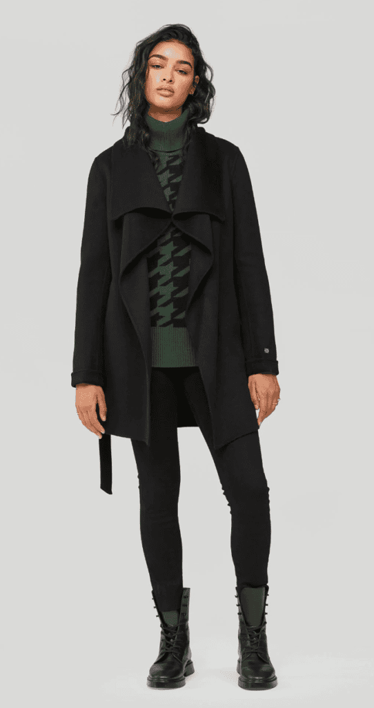 manteau de laine soia and kyo avec ceinture