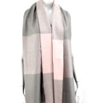 foulard à vagues 2 tons et pompons