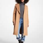 manteau portefeuille en mélange de laine micheal kors