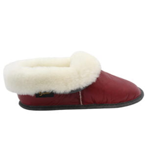 pantoufle mouton renversé biais gris 4