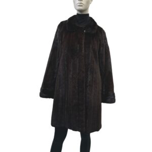 Dark brown shaved mink - 8388