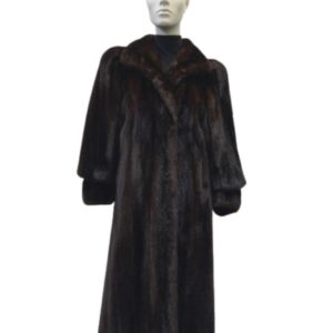 Mahogany mink coat - 8409