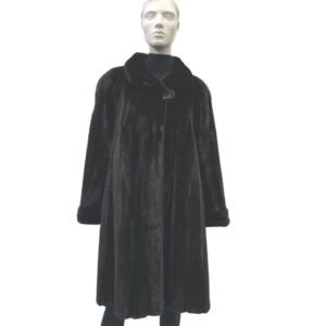 Ranch natural female mink coat - 8413