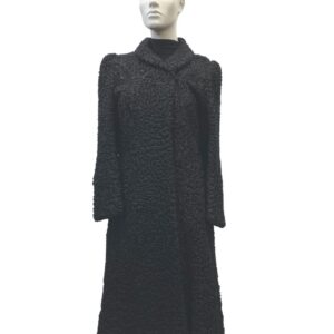 Black Persian sheepskin coat - 8414