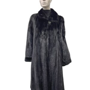 Black mink coat - 991704