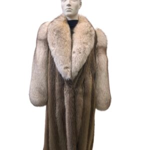 Long-haired beaver and fox coat - 991714