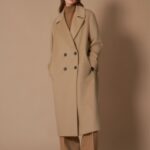 wool coat trimmed with rib knit by cinzia rocca