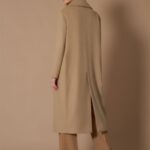 wool coat trimmed with rib knit by cinzia rocca