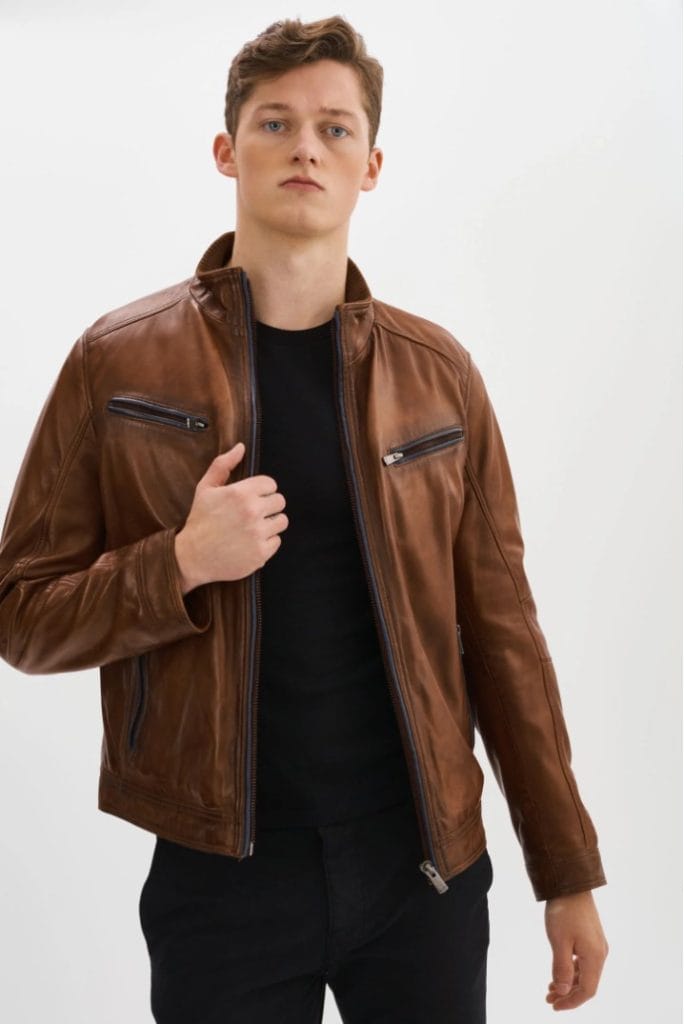 blouson en cuir style gunnar regency
