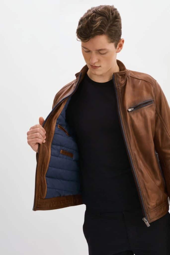 blouson en cuir style gunnar regency
