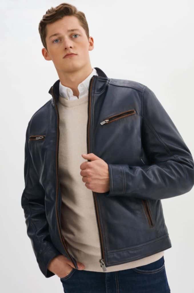 blouson en cuir style gunnar regency