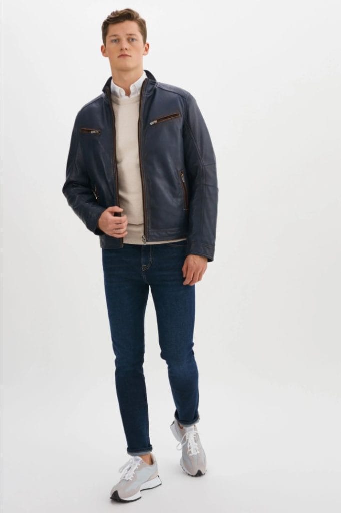 blouson en cuir style gunnar regency