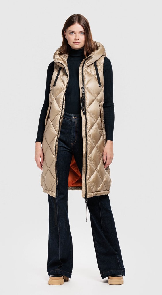 veste sans manches gold veste matelassée sans manches de creenstone