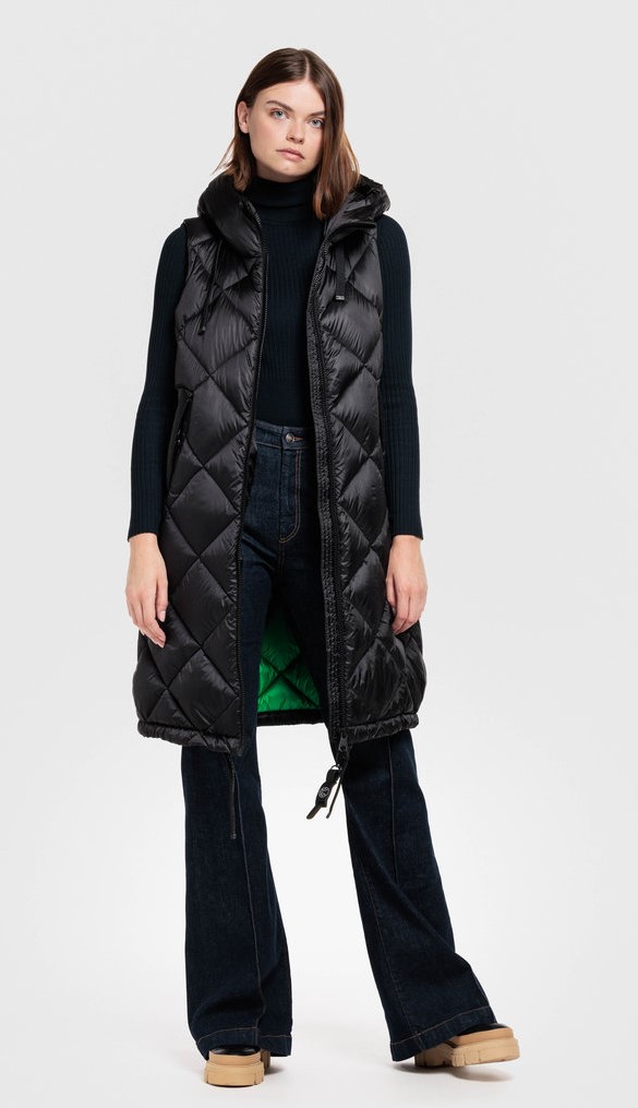 veste sans manches noire veste matelassée sans manches de creenstone