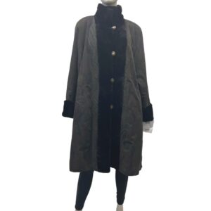 reversible shaved mink paw coat 8416