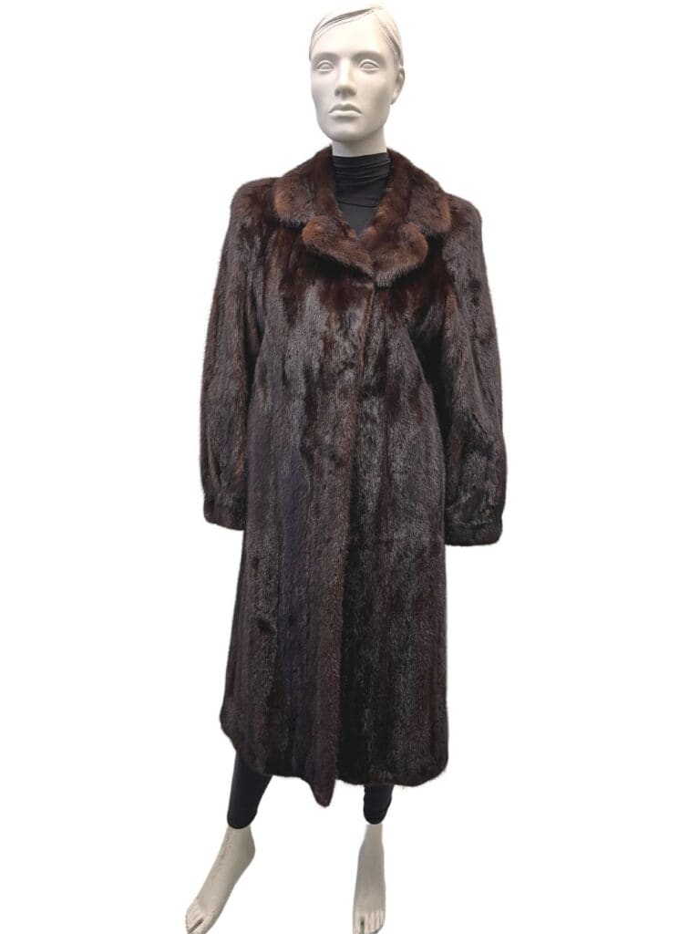 manteau de vison brun 8437