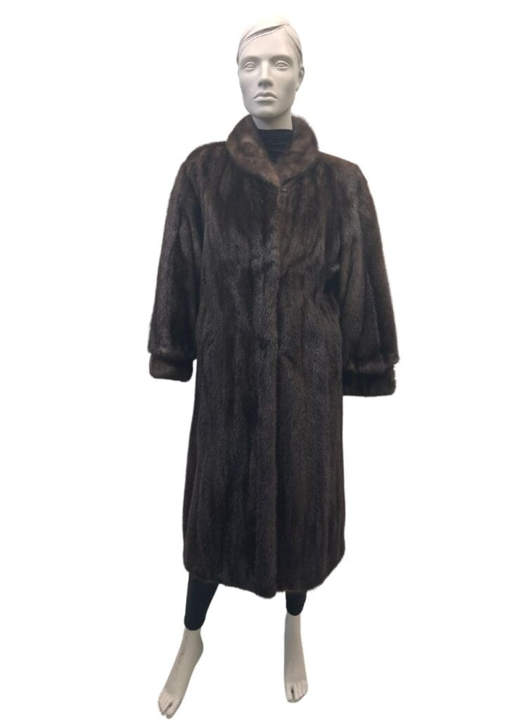 manteau de vison bleu iris 8444
