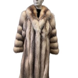 manteau de vison lavande rasé avec fleurs 991679