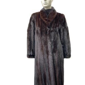 manteau de vison lavande rasé avec fleurs 991679