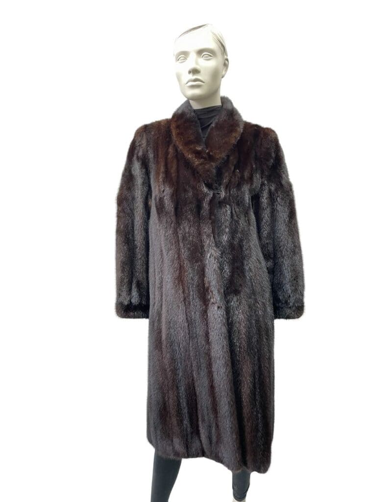 shaved lavender mink coat with flowers 991679