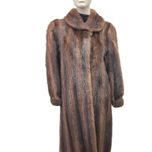 manteau de vison lavande rasé avec fleurs 991679