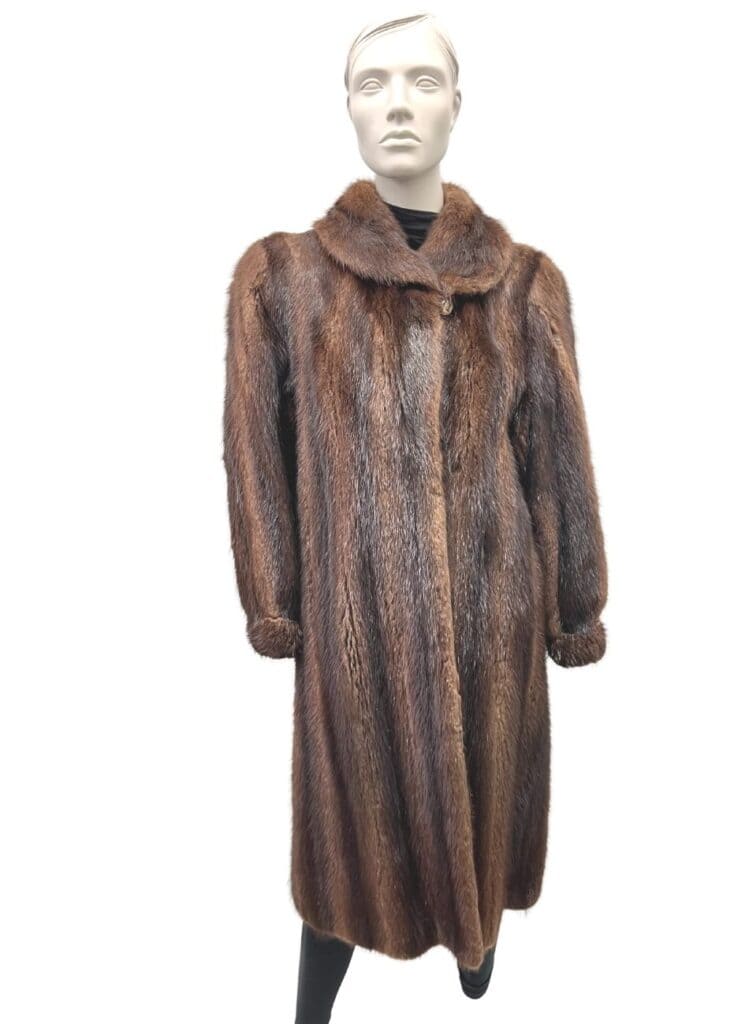 manteau de vison lavande rasé avec fleurs 991679