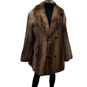 mahogany mink coat with hood 8527