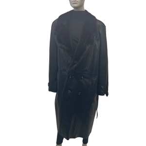 men's leather and mink coat 8542
