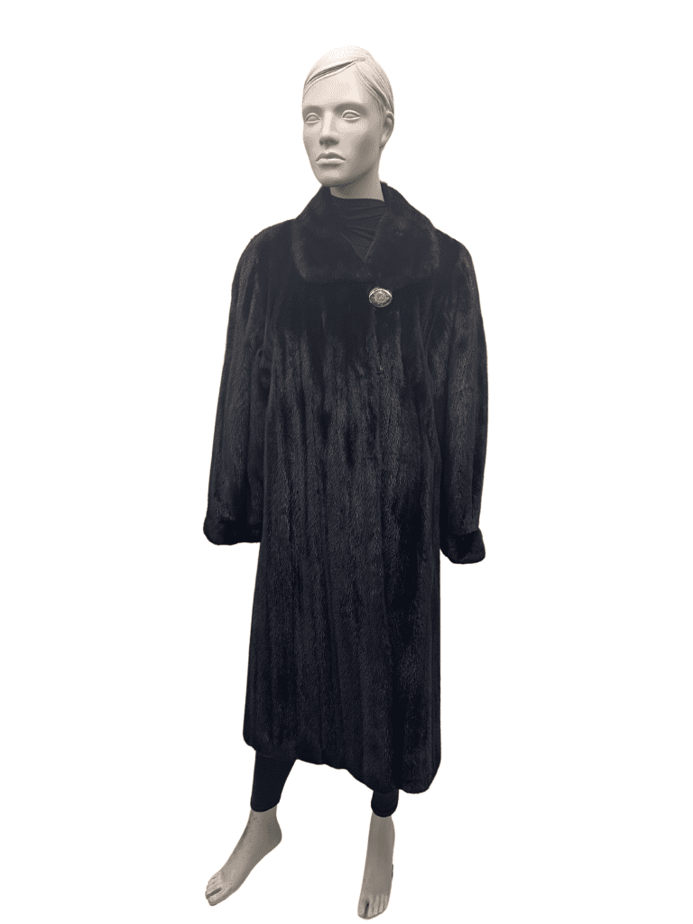 manteau de vison femelle naturel 8544