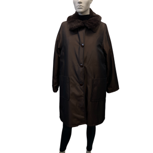 reversible brown shaved rabbit 8565