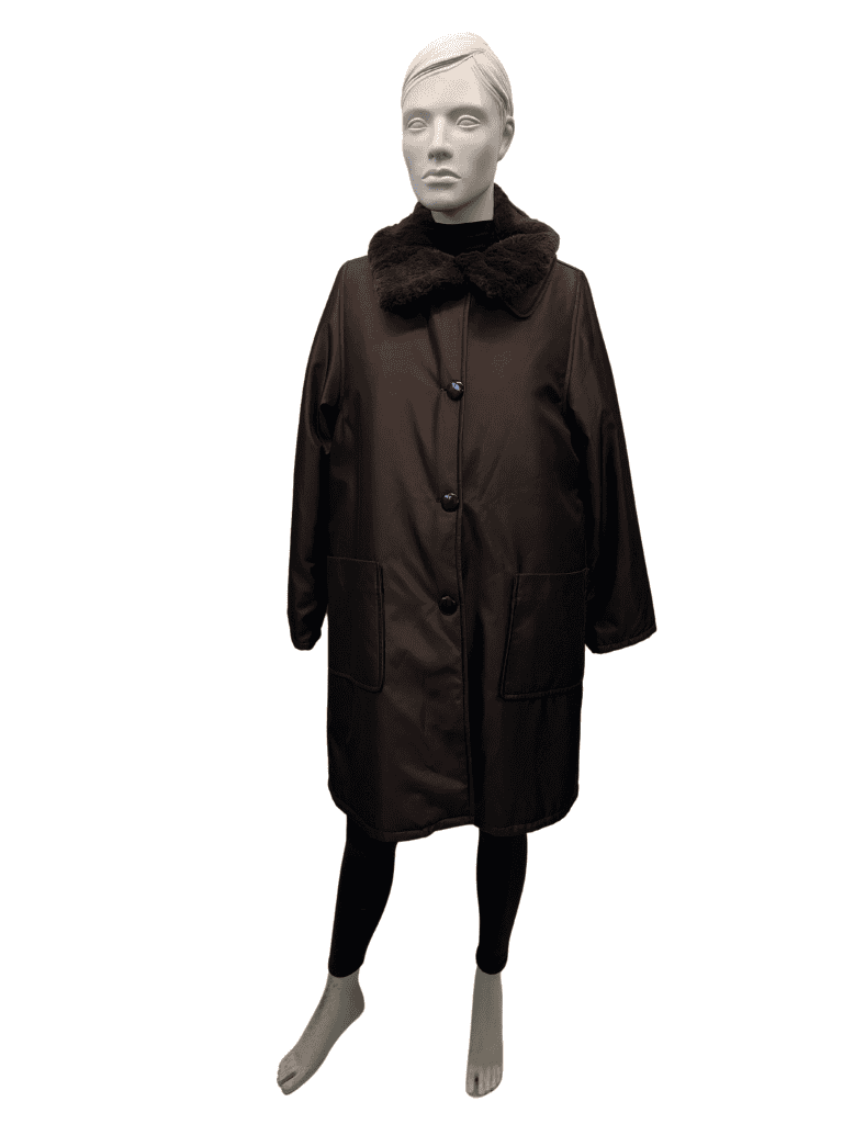 réversible de lapin rasé brun 8565
