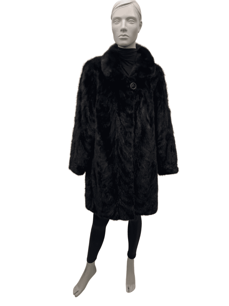 dark mink paw coat 8570