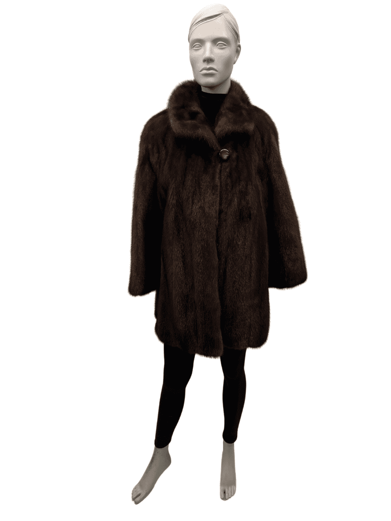 manteau de vison acajou 8572