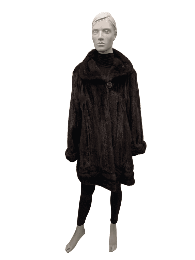 manteau de vison acajou 8576