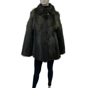 green dyed shaved beaver jacket 8583