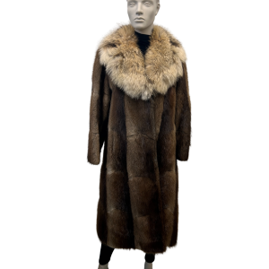 muskrat and fox coat 8594