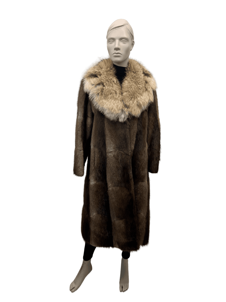 manteau de rat musqué et renard 8594