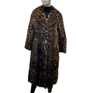 ocelot print muskrat coat 8598