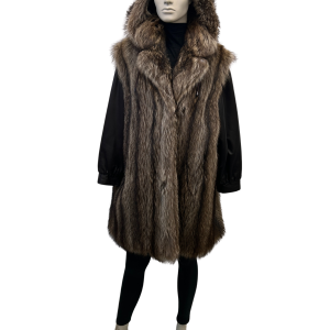 wildcat coat and leather hood 8599