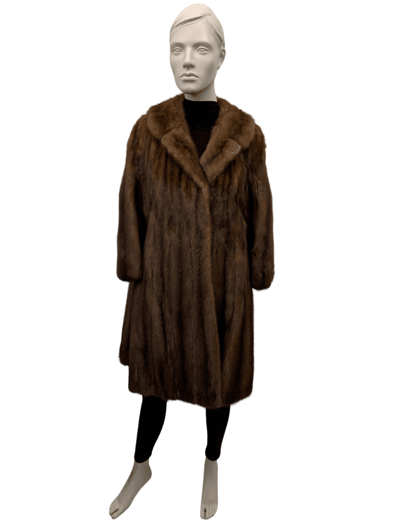half buff mink coat 8616