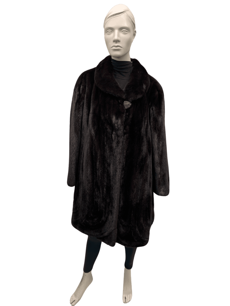 manteau de vison femelle acajou 8624