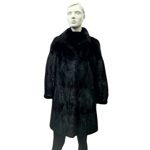 manteau de rat musqué noir 8638